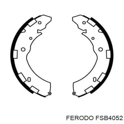 Pastillas de freno traseras FSB4052 Ferodo