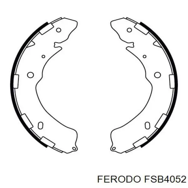 Тормоза рабочие задние ножные и тормозные барабаны Ferodo FSB4052 цена, от 45.08 USD