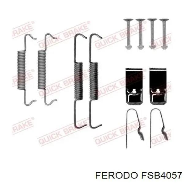 Купить FSB4057 Ferodo Колодки ручника/стояночного тормоза