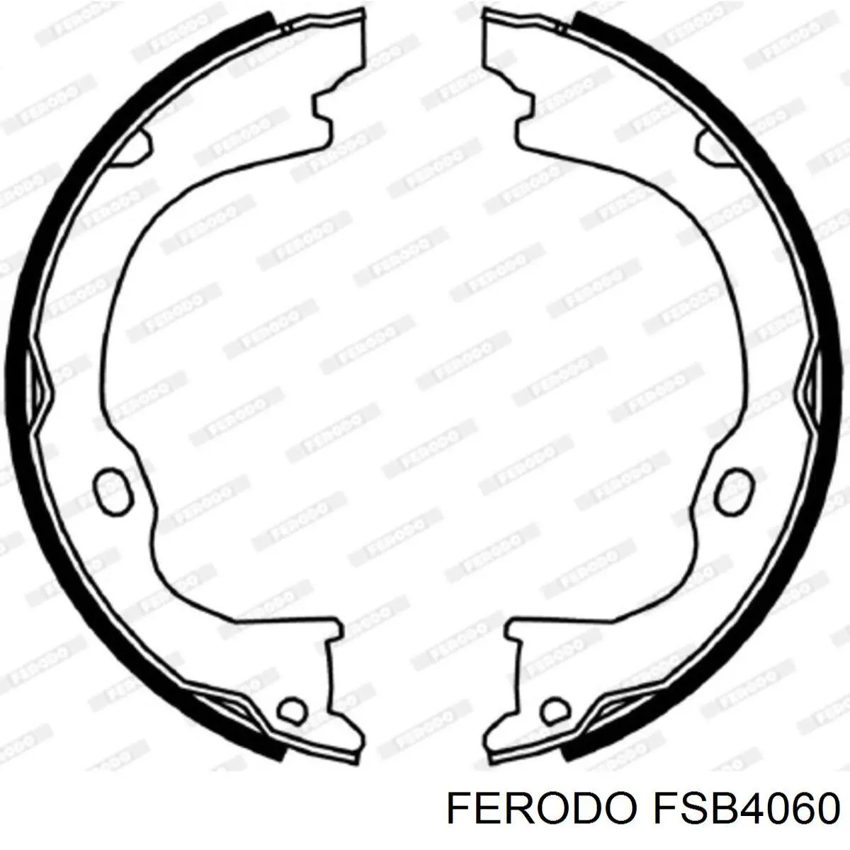 FSB4060 Ferodo Тормозные колодки ручника