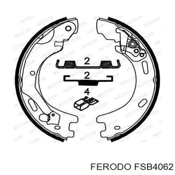 Колодки ручника FSB4062 Ferodo