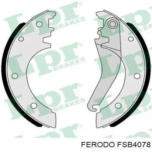 FSB4078 Ferodo колодки тормозные задние барабанные