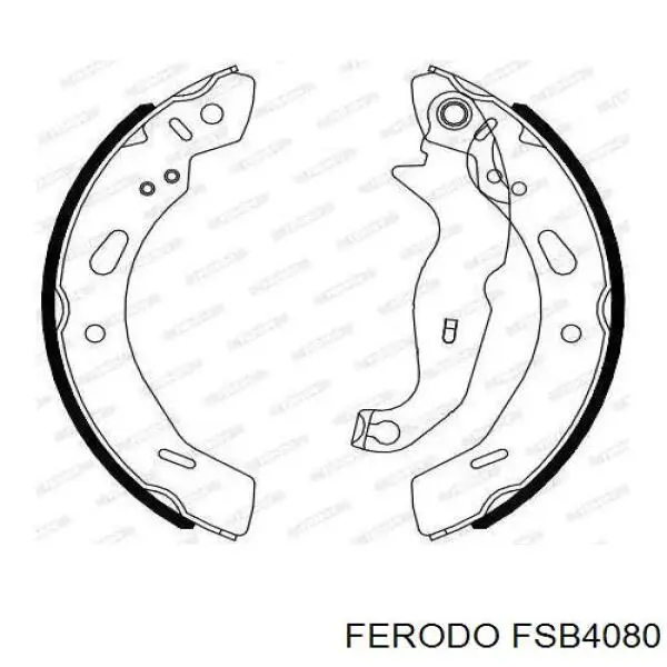 Задние барабанные колодки FSB4080 Ferodo