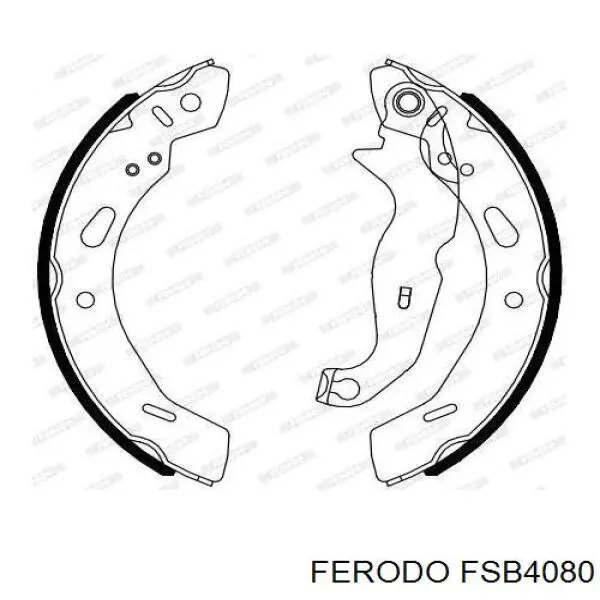 Zapatas de frenos de tambor traseras FSB4080 Ferodo