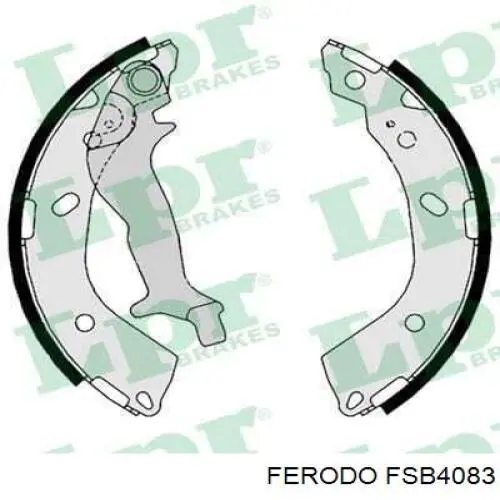 Тормоза рабочие задние ножные и тормозные барабаны Ferodo FSB4083 цена, от 23.76 USD