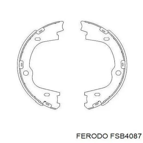 Тормозные колодки стояночного тормоза Ferodo FSB4087 цена, от 36.86 USD