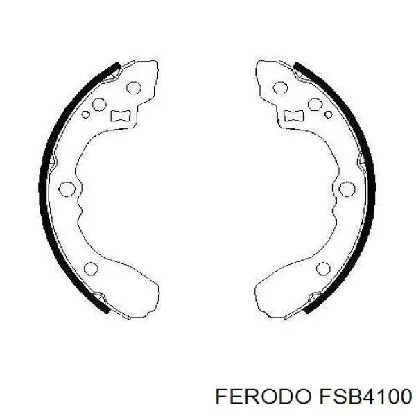 Zapatas de frenos de tambor traseras FSB4100 Ferodo