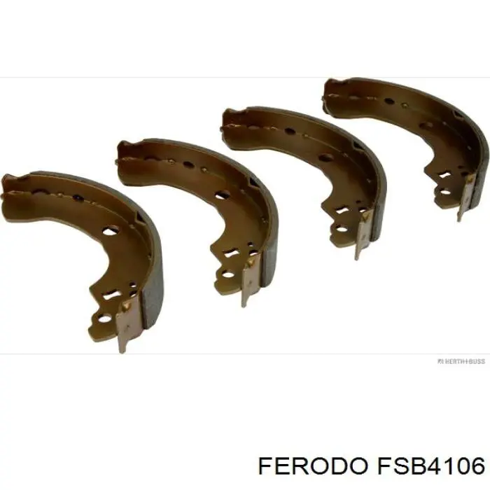 Купить FSB4106 Ferodo Задние барабанные тормозные колодки
