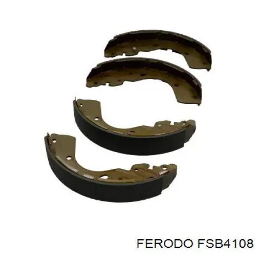 Купить FSB4108 Ferodo Задние барабанные тормозные колодки