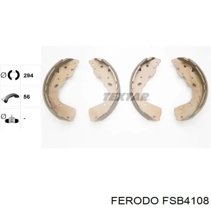 Тормоза рабочие задние ножные и тормозные барабаны Ferodo FSB4108 цена, от 45.64 USD
