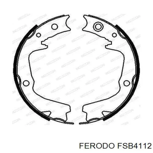 Juego de zapatas de frenos, freno de estacionamiento FSB4112 Ferodo