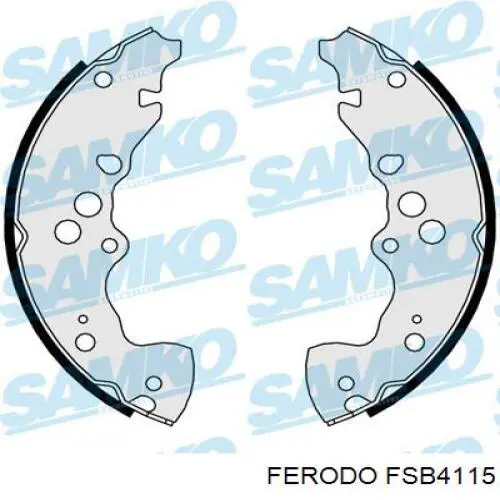 Тормоза рабочие задние ножные и тормозные барабаны Ferodo FSB4115 цена, от 62.36 USD