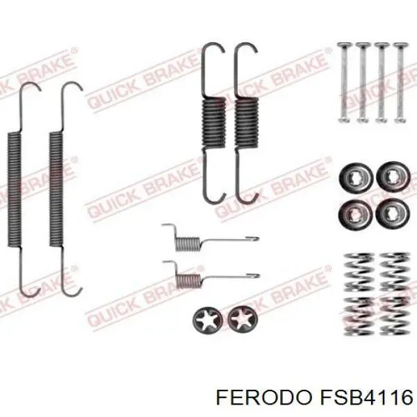 Колодки ручника FSB4116 Ferodo