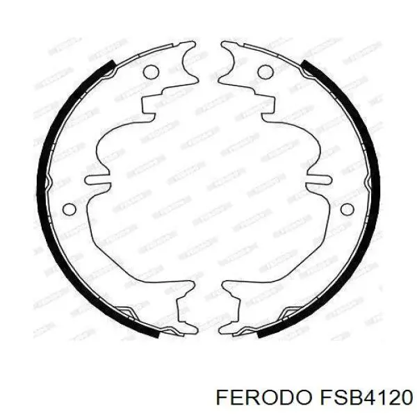Тормозные колодки стояночного тормоза Ferodo FSB4120 цена, от 26.75 USD