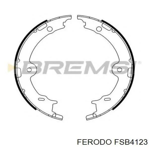 Колодки ручника FSB4123 Ferodo