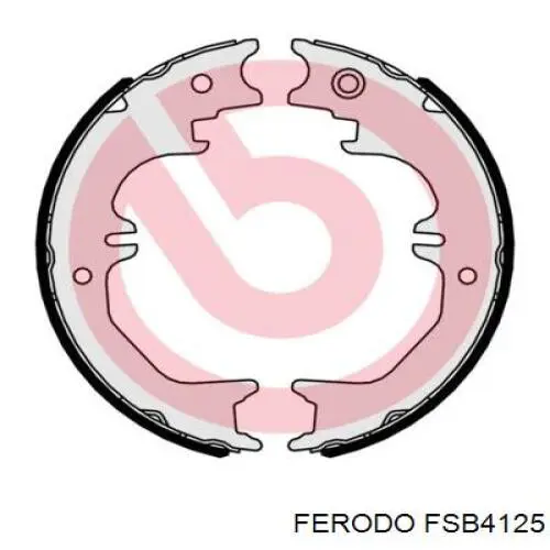 Тормозные колодки стояночного тормоза Ferodo FSB4125 цена, от 35.81 USD