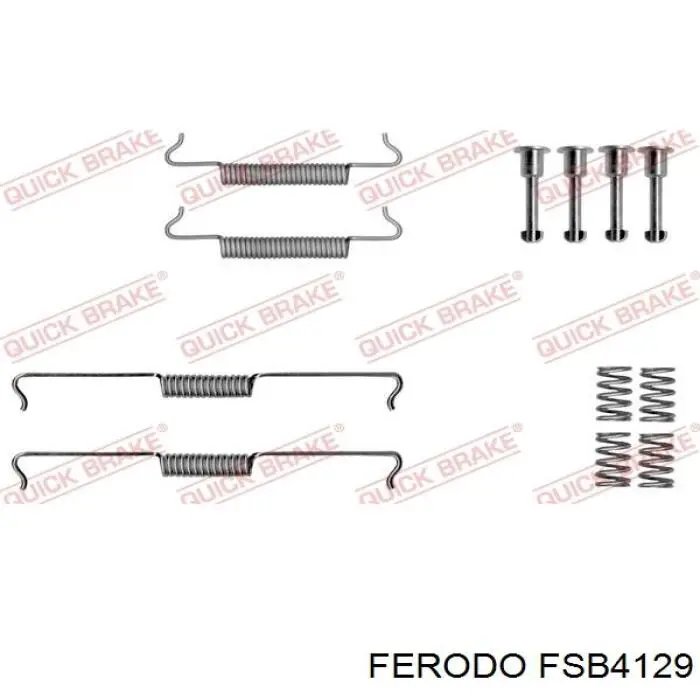 Тормозные колодки стояночного тормоза Ferodo FSB4129 цена, от 41.86 USD
