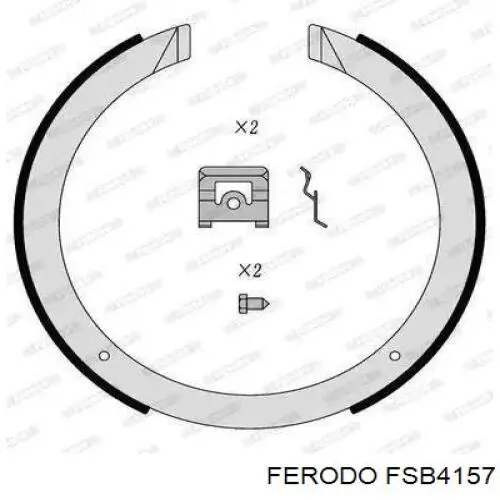 FSB4157 Ferodo Тормозные колодки ручника