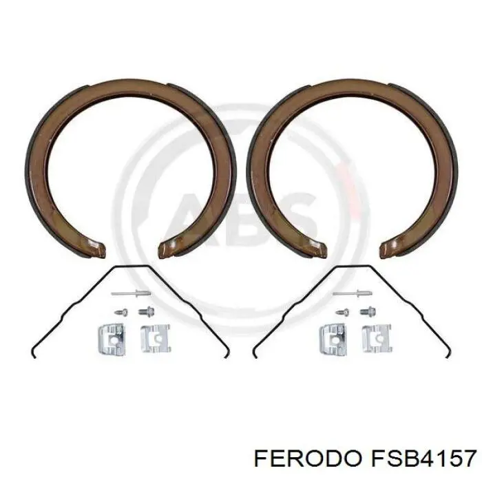 Тормозные колодки стояночного тормоза Ferodo FSB4157 цена, от 53.96 USD