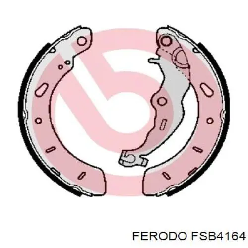 Задние барабанные колодки FSB4164 Ferodo