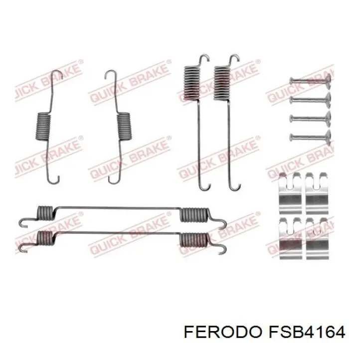 Купить FSB4164 Ferodo Задние барабанные тормозные колодки