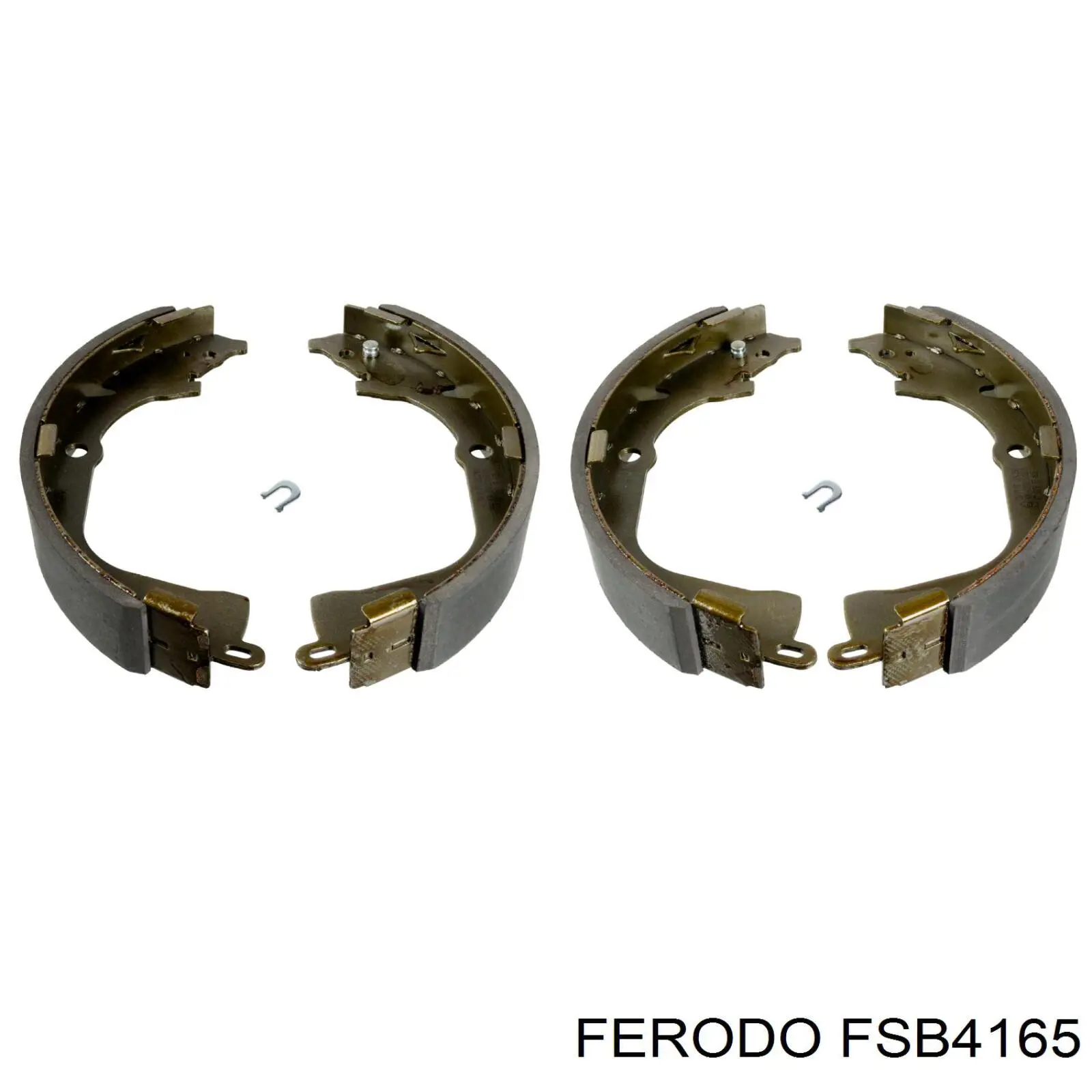 Задние барабанные колодки FSB4165 Ferodo