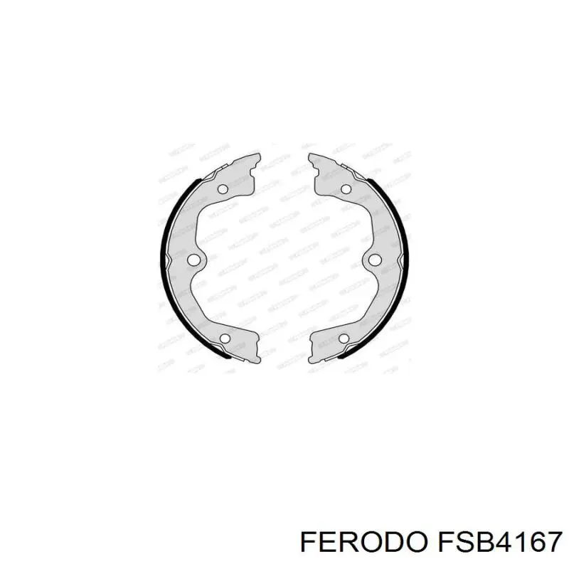 FSB4167 Ferodo колодки ручника (стояночного тормоза)