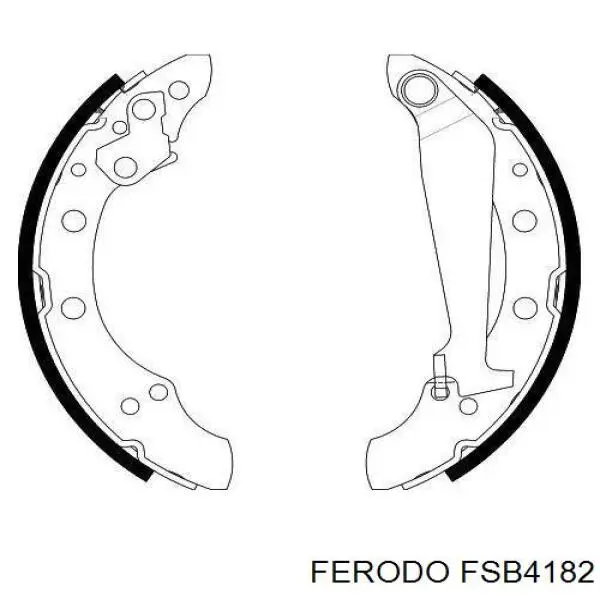 Тормоза рабочие задние ножные и тормозные барабаны Ferodo FSB4182 цена, от 15.20 USD