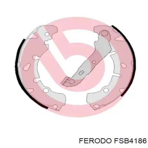 FSB4186 Ferodo Барабанные тормозные колодки