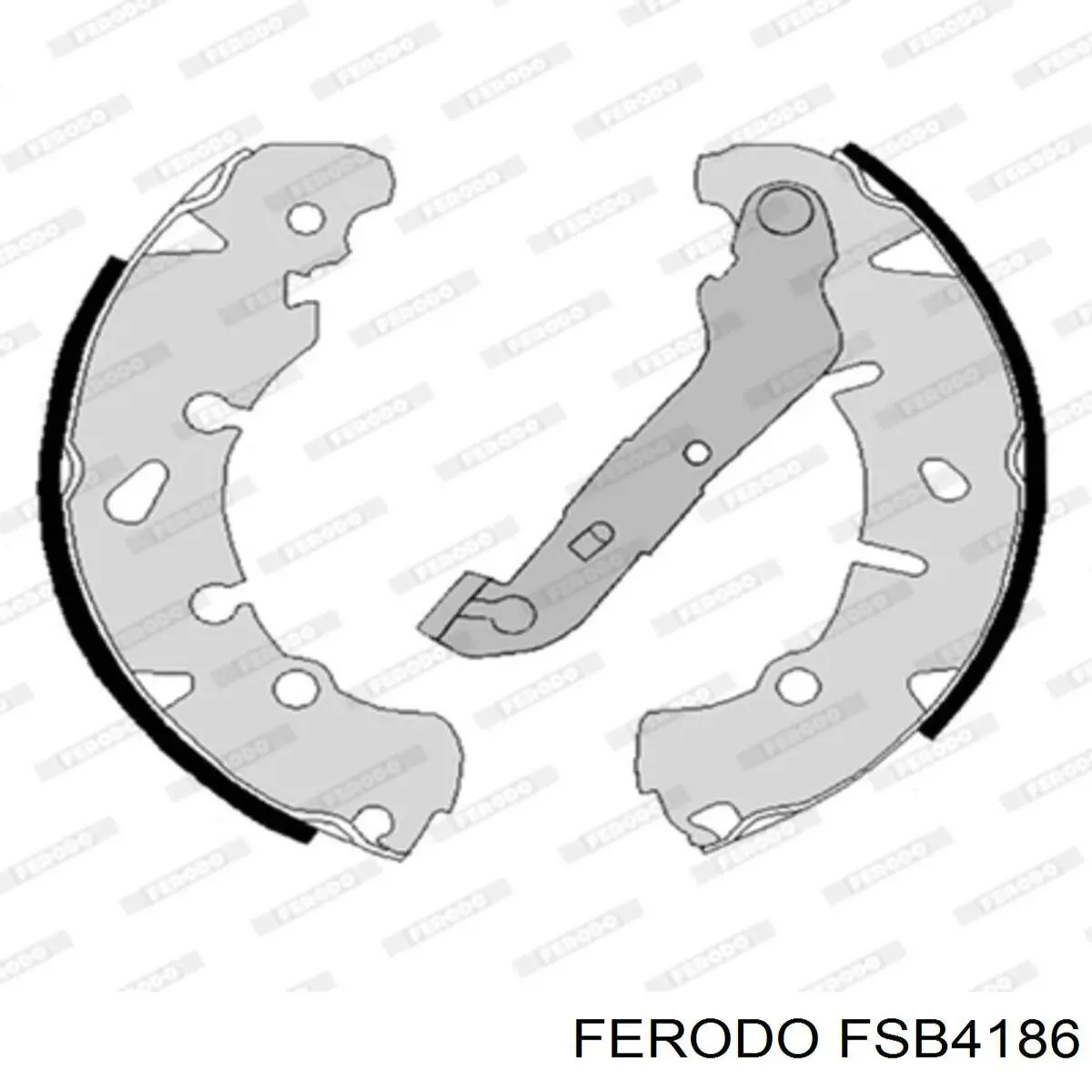 Zapatas de frenos de tambor traseras FSB4186 Ferodo