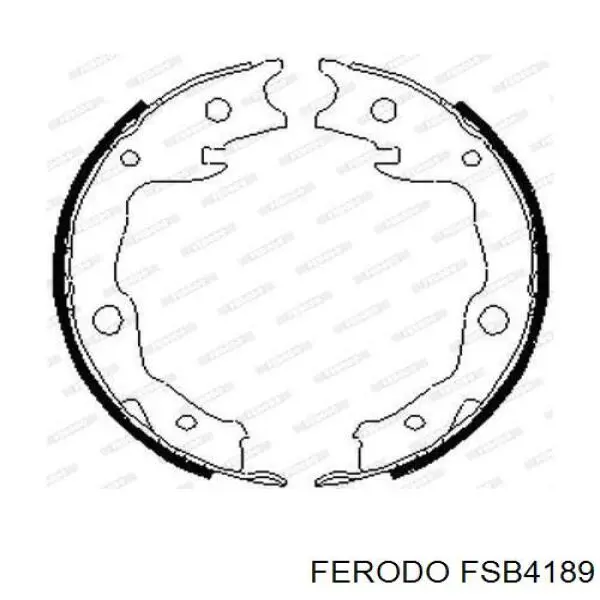 Juego de zapatas de frenos, freno de estacionamiento FSB4189 Ferodo