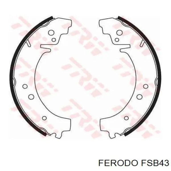 FSB43 Ferodo колодки тормозные задние барабанные