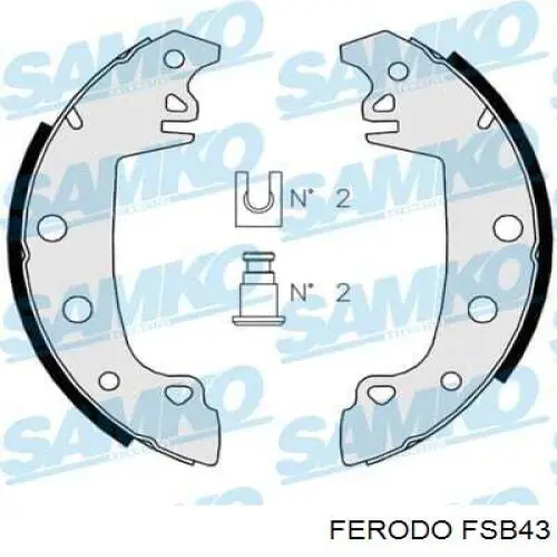 Тормоза рабочие задние ножные и тормозные барабаны Ferodo FSB43 цена, от 18.65 USD