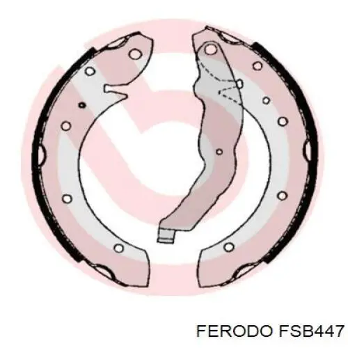 Задние барабанные колодки FSB447 Ferodo