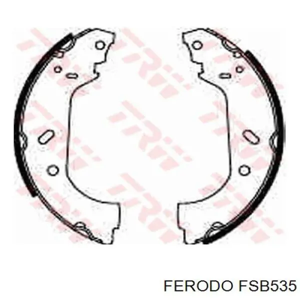 Купить FSB535 Ferodo Задние барабанные тормозные колодки