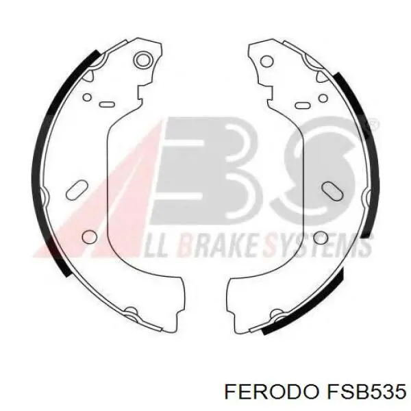 Задние барабанные колодки FSB535 Ferodo