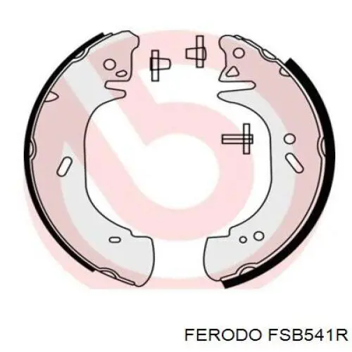 Задние барабанные колодки FSB541R Ferodo