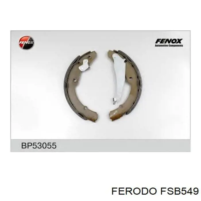 Задние барабанные колодки FSB549 Ferodo