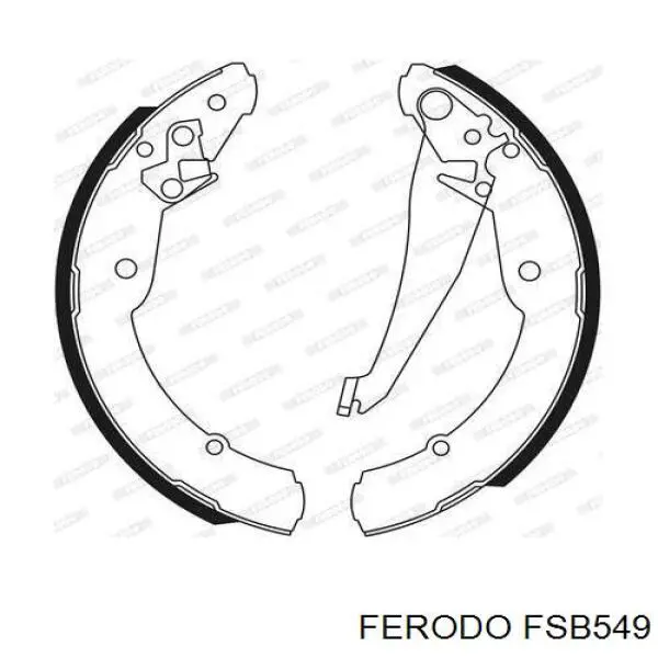 Тормоза рабочие задние ножные и тормозные барабаны Ferodo FSB549 цена, от 29.20 USD