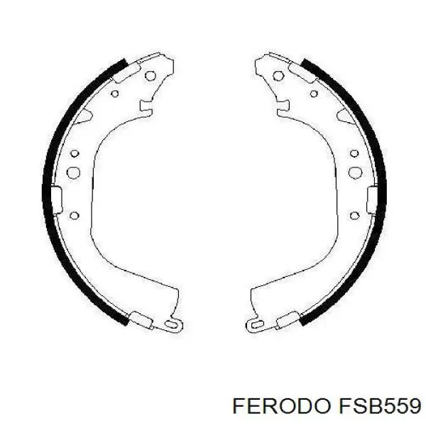 FSB559 Ferodo задние барабанные колодки