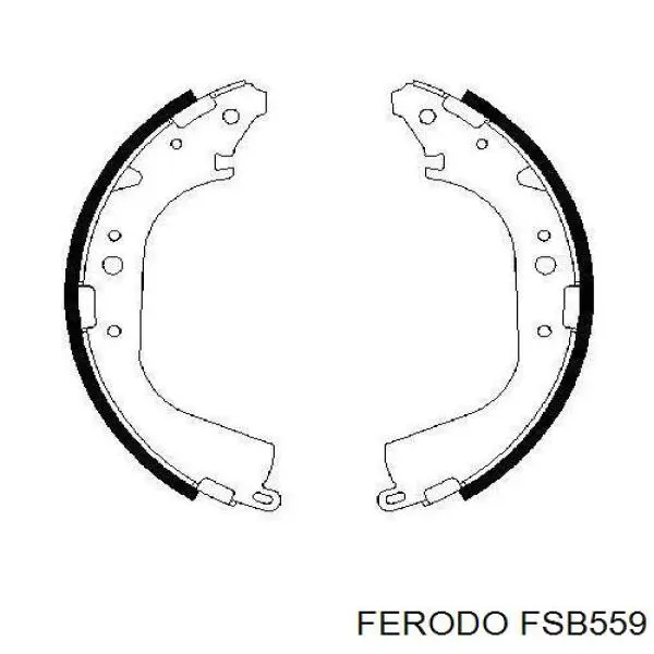 Задние барабанные колодки FSB559 Ferodo