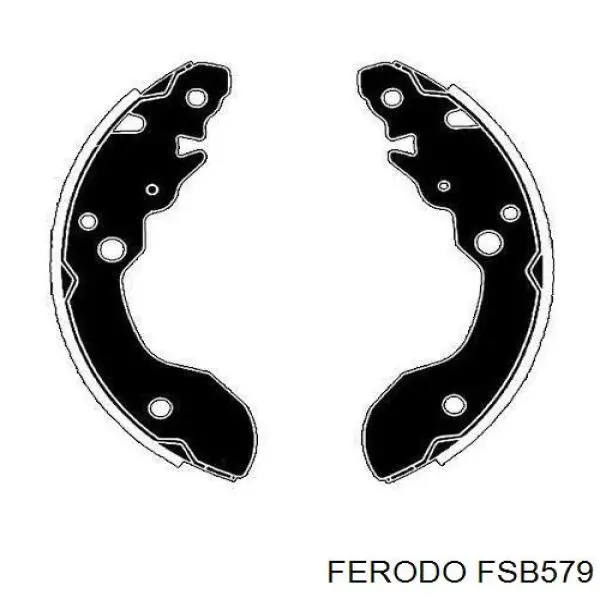 FSB579 Ferodo колодки тормозные задние барабанные