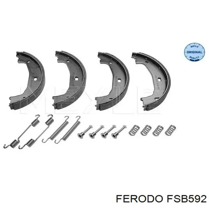 Тормозные колодки стояночного тормоза Ferodo FSB592 цена, от 21.06 USD