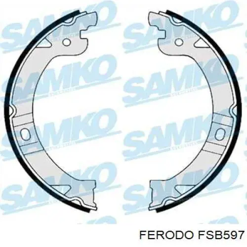 Купить FSB597 Ferodo Колодки ручника/стояночного тормоза
