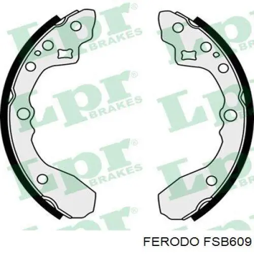 FSB609 Ferodo колодки тормозные задние барабанные