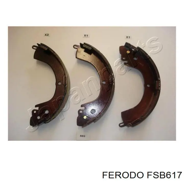 Задние барабанные колодки FSB617 Ferodo
