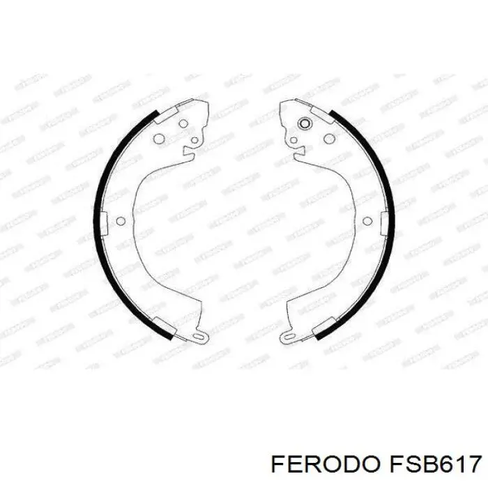 Zapatas de frenos de tambor traseras FSB617 Ferodo