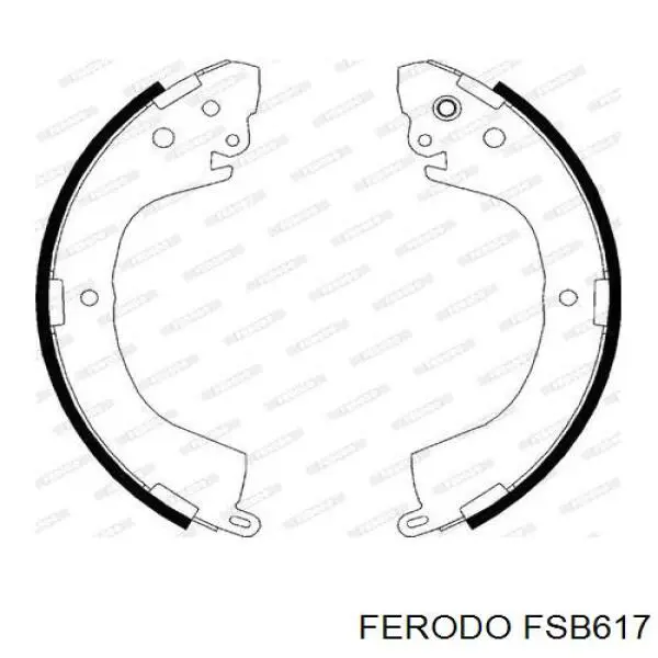 Тормоза рабочие задние ножные и тормозные барабаны Ferodo FSB617 цена, от 36.16 USD