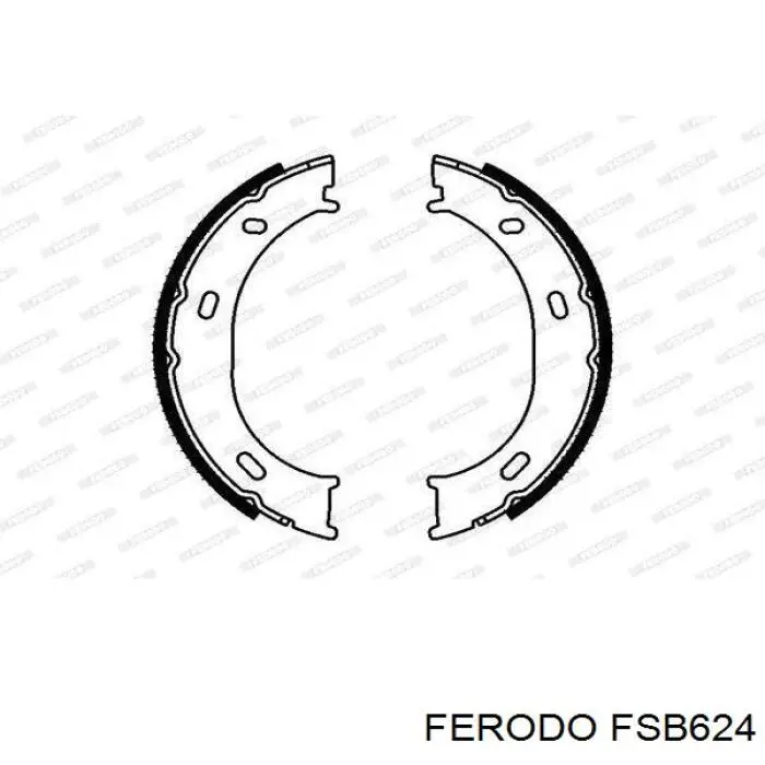 Купить FSB624 Ferodo Колодки ручника/стояночного тормоза