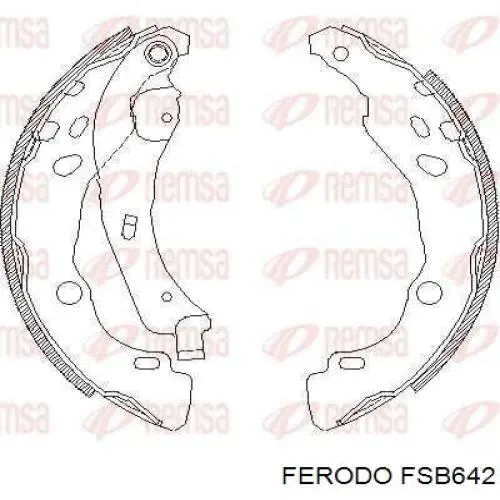 Тормоза рабочие задние ножные и тормозные барабаны Ferodo FSB642 цена, от 29.18 USD